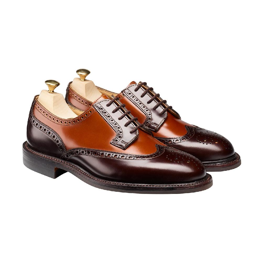 crockett & jones Luna Dark Brown & Tan Cavalry Calf