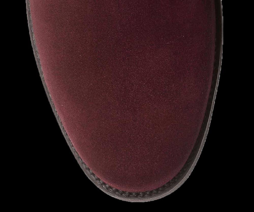 Crockett & Jones Margie Plum Calf Suede