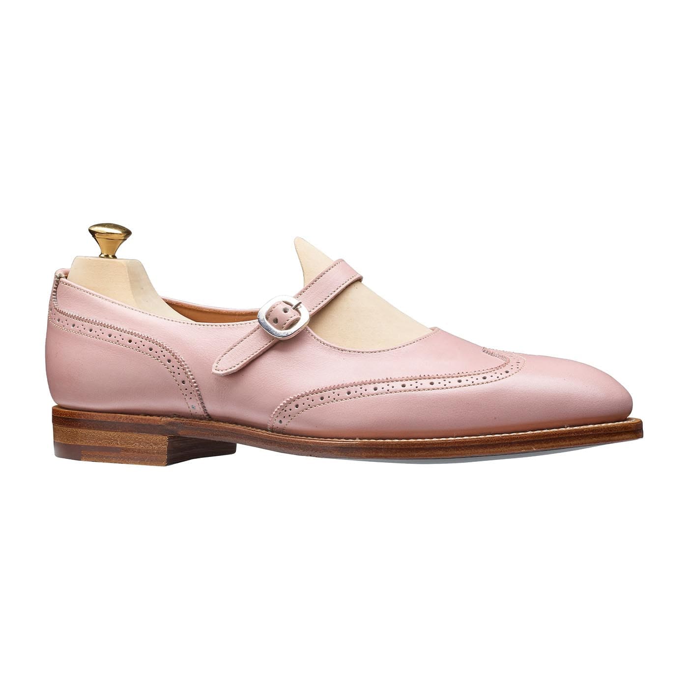 Crockett & Jones Mary Blush Pink Calf