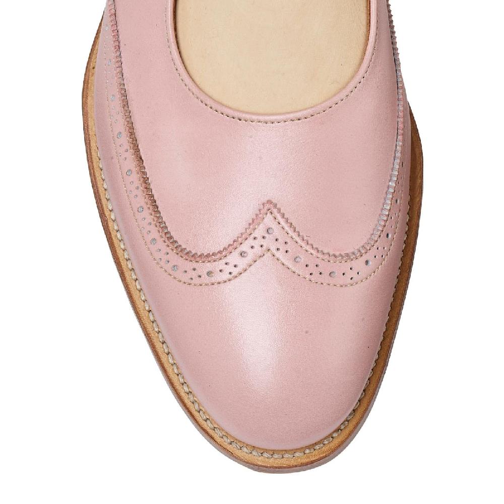 Crockett & Jones Mary Blush Pink Calf
