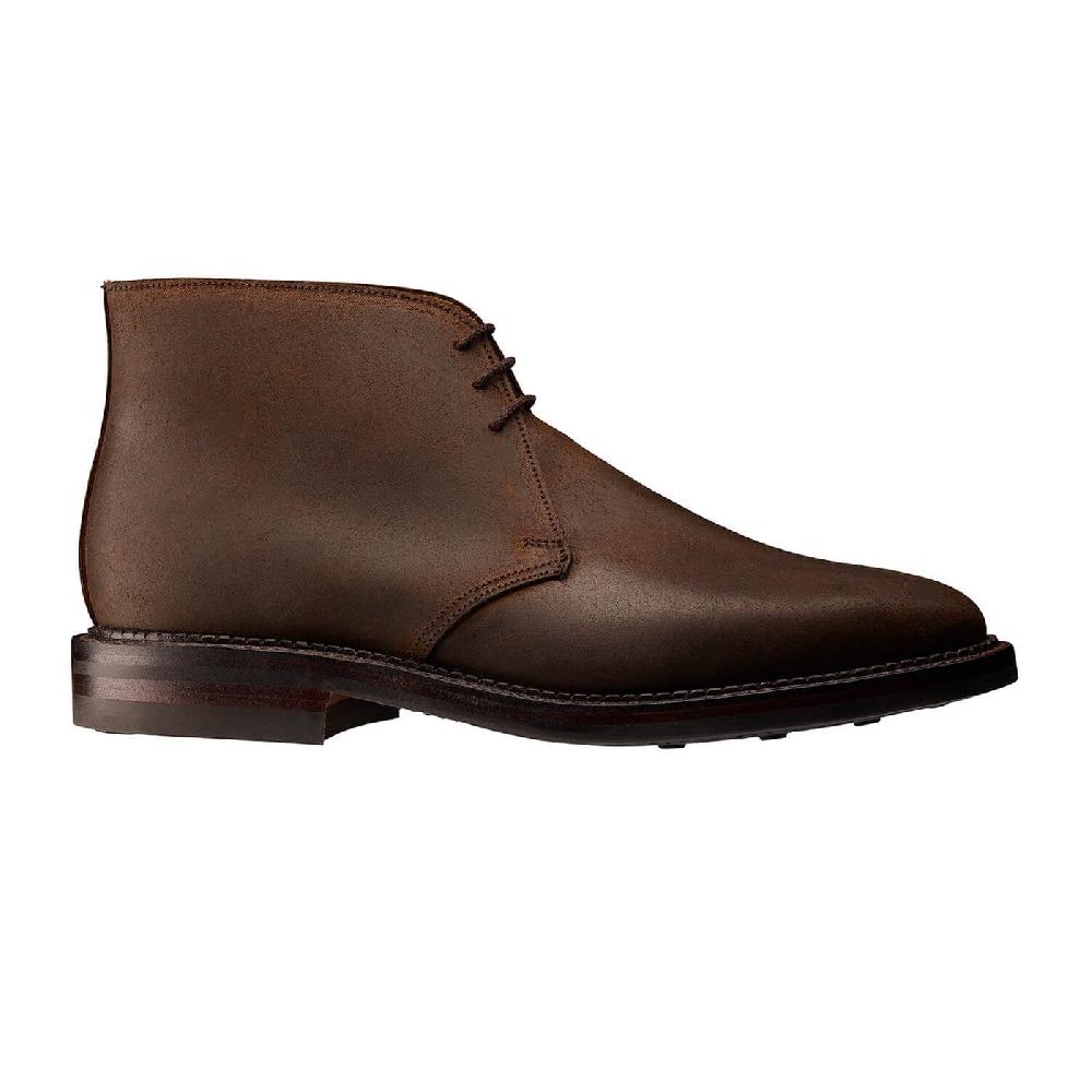 Crockett & Jones Molton Dark Brown Rough-Out Suede