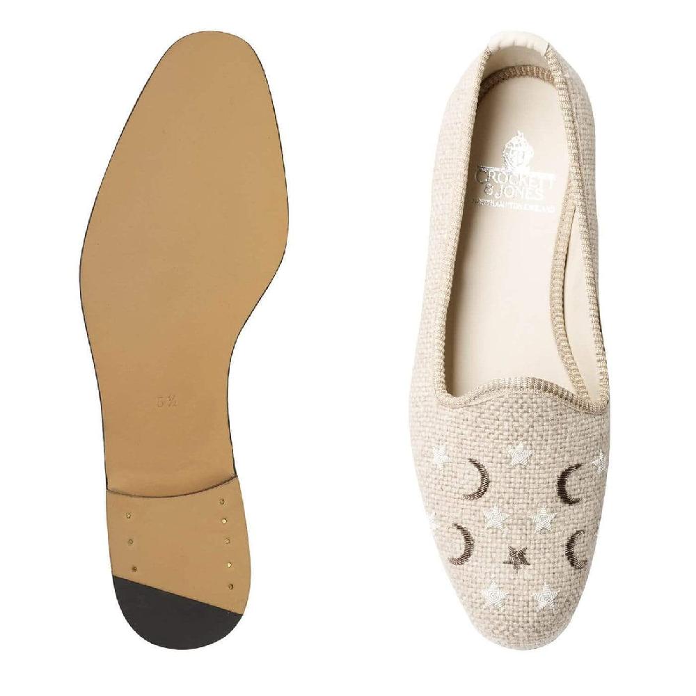 Crockett & Jones Moons & Stars Oatmeal Linen