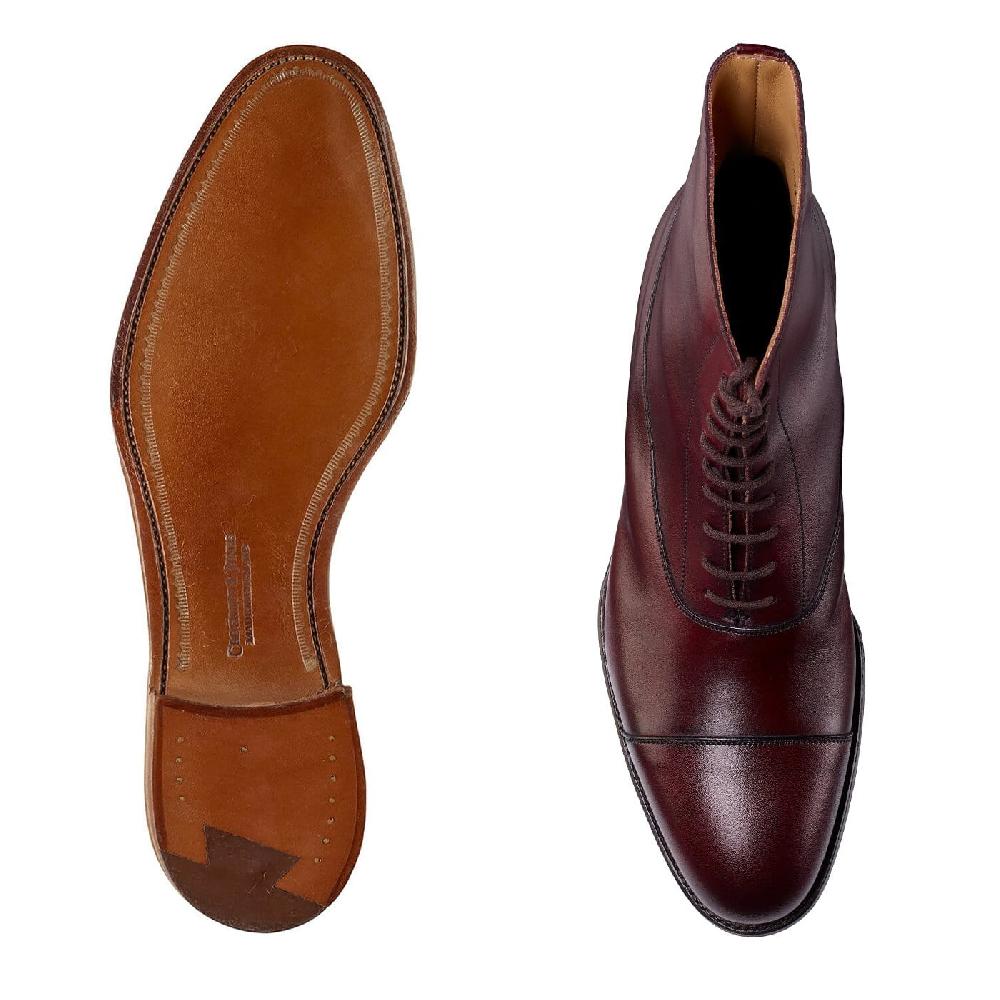 Crockett & Jones Olivia Burgundy Burnished Calf
