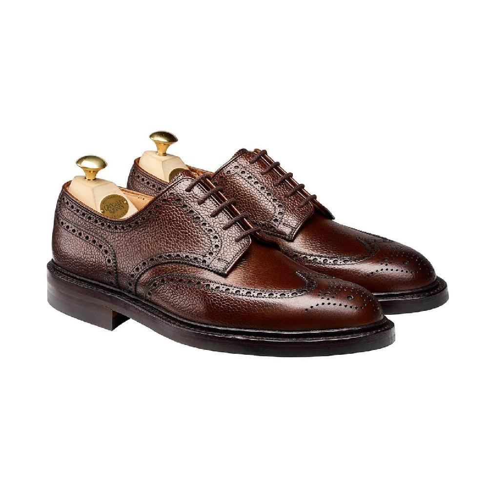 crockett & jones Pembroke Dark Brown Scotch Grain