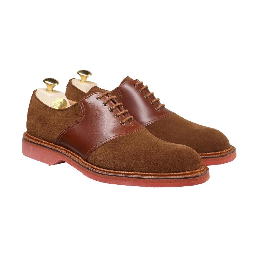crockett & jones Penn Snuff Suede & Bracken Calf