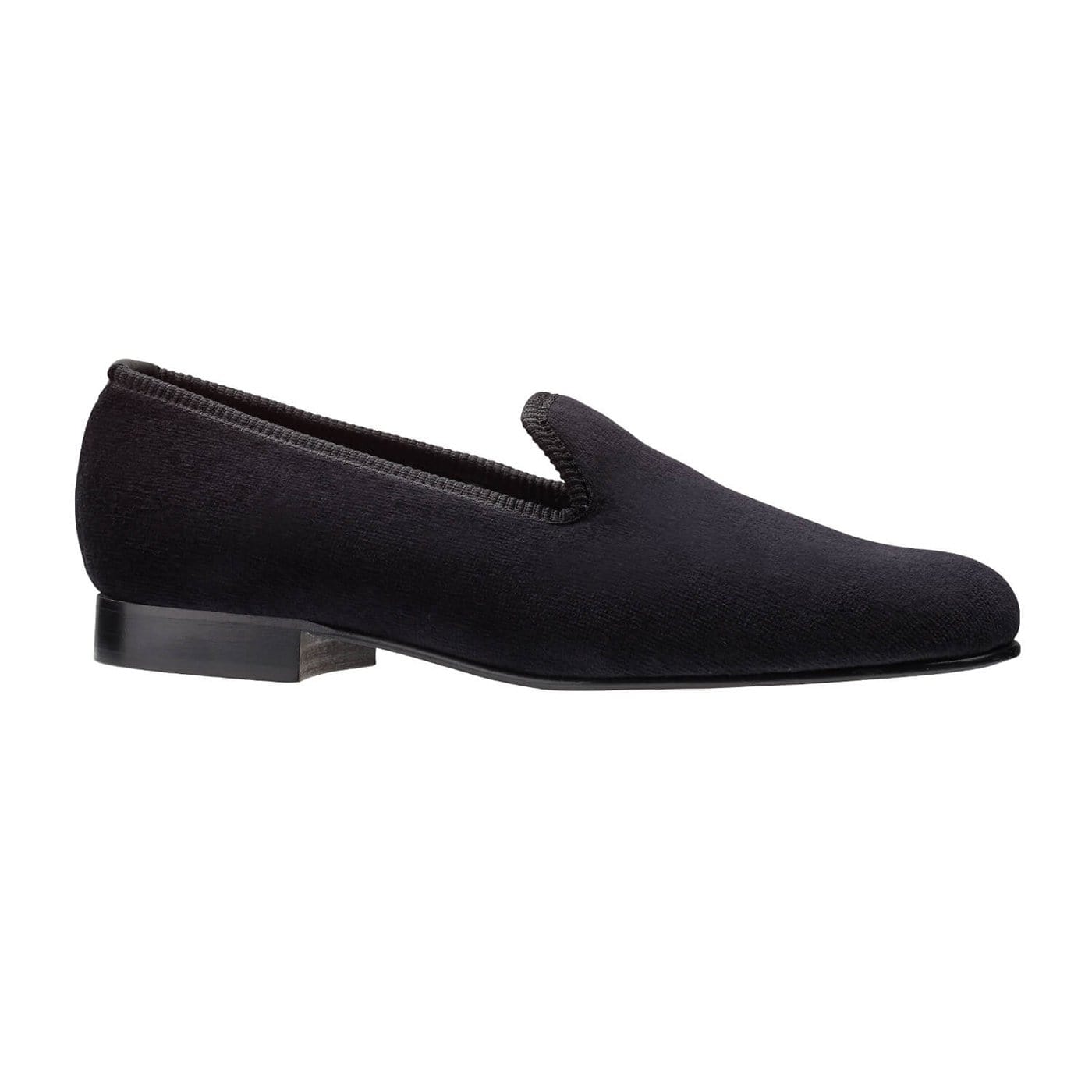 Crockett & Jones Plain Albert Black Velvet