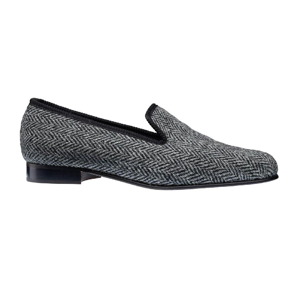 Crockett & Jones Plain Albert Grey Harris Tweed