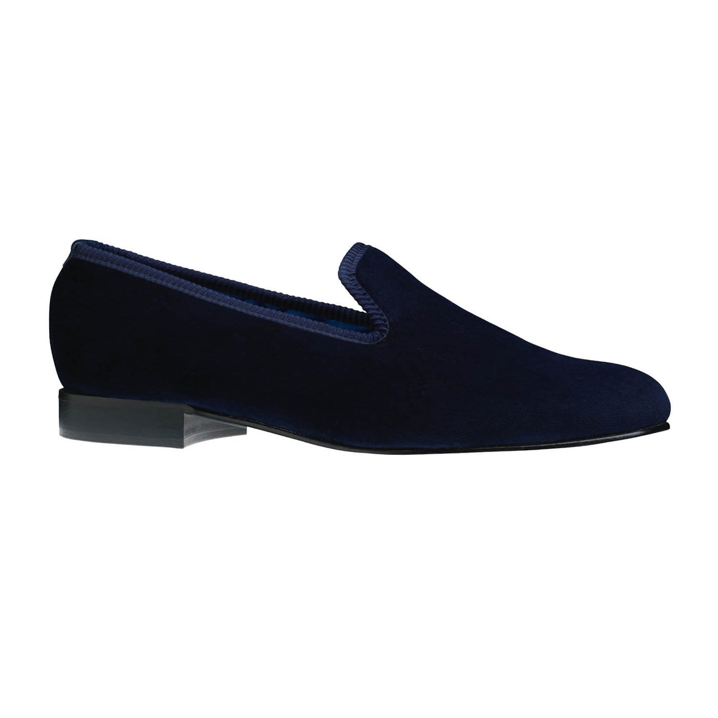 Crockett & Jones Plain Albert Navy Velvet