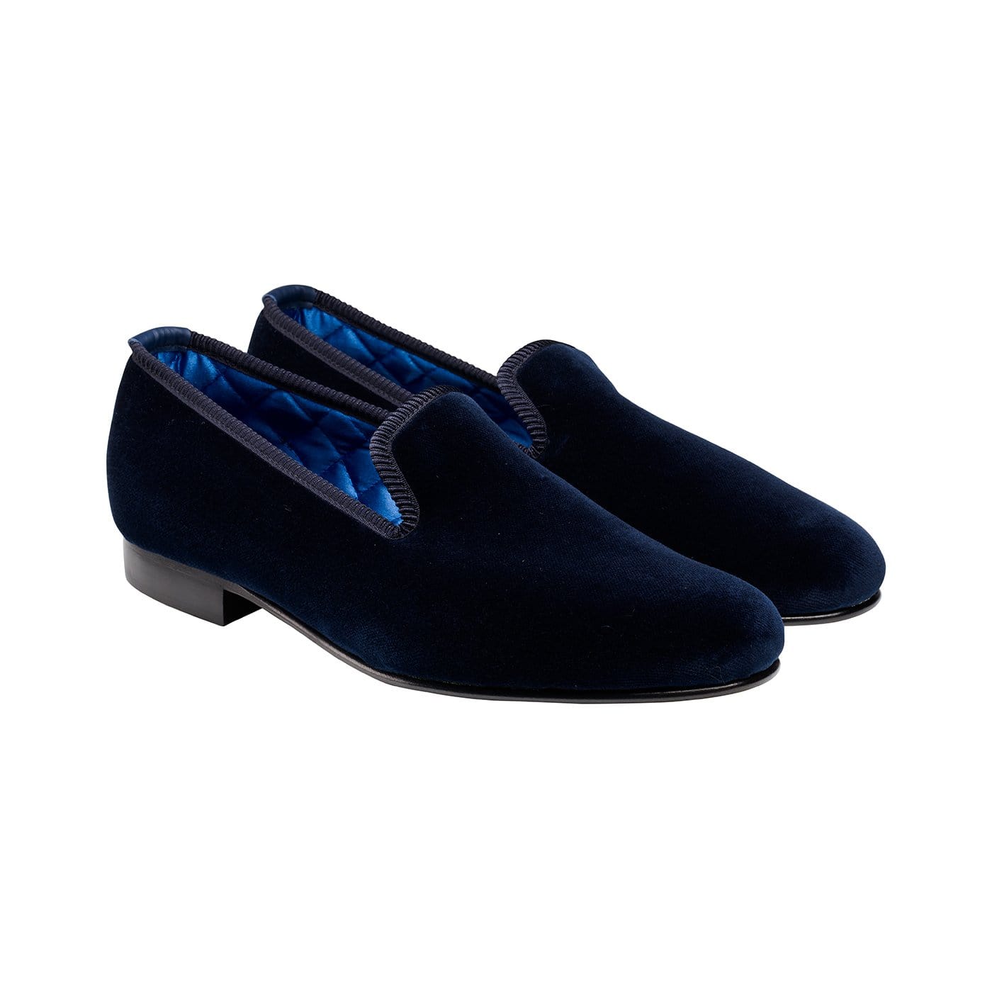 crockett & jones Plain Albert Navy Velvet