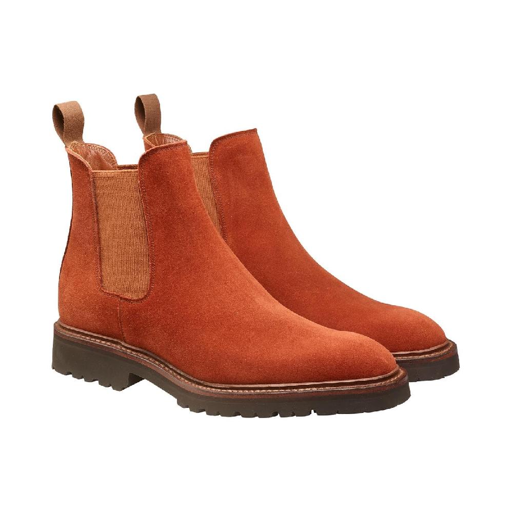 crockett & jones Poppy Terracotta Suede