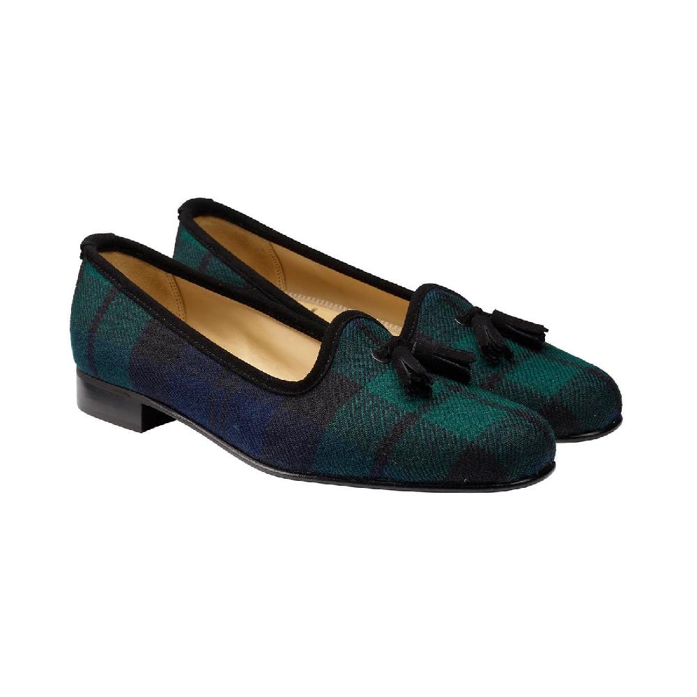 crockett & jones Pump Black Watch Tartan