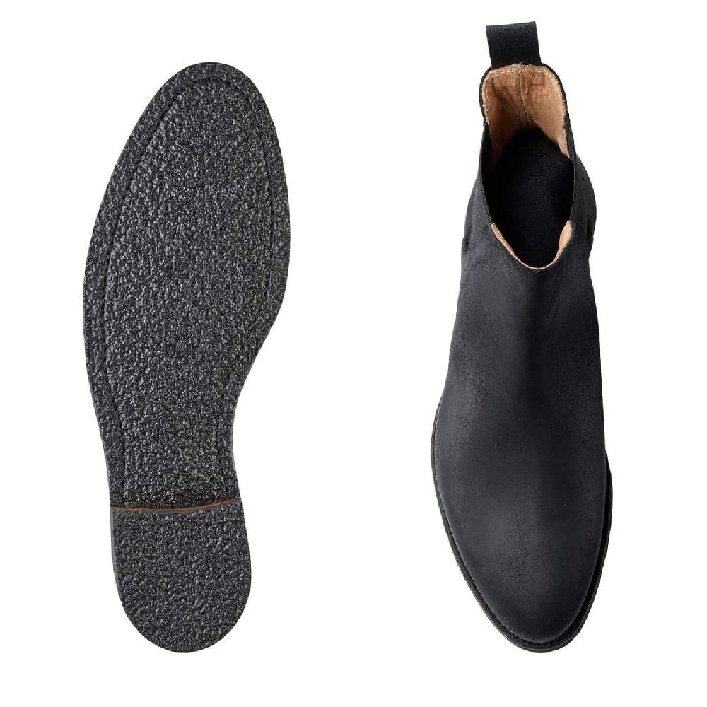 Crockett & Jones Rachel Black Rough-Out Suede