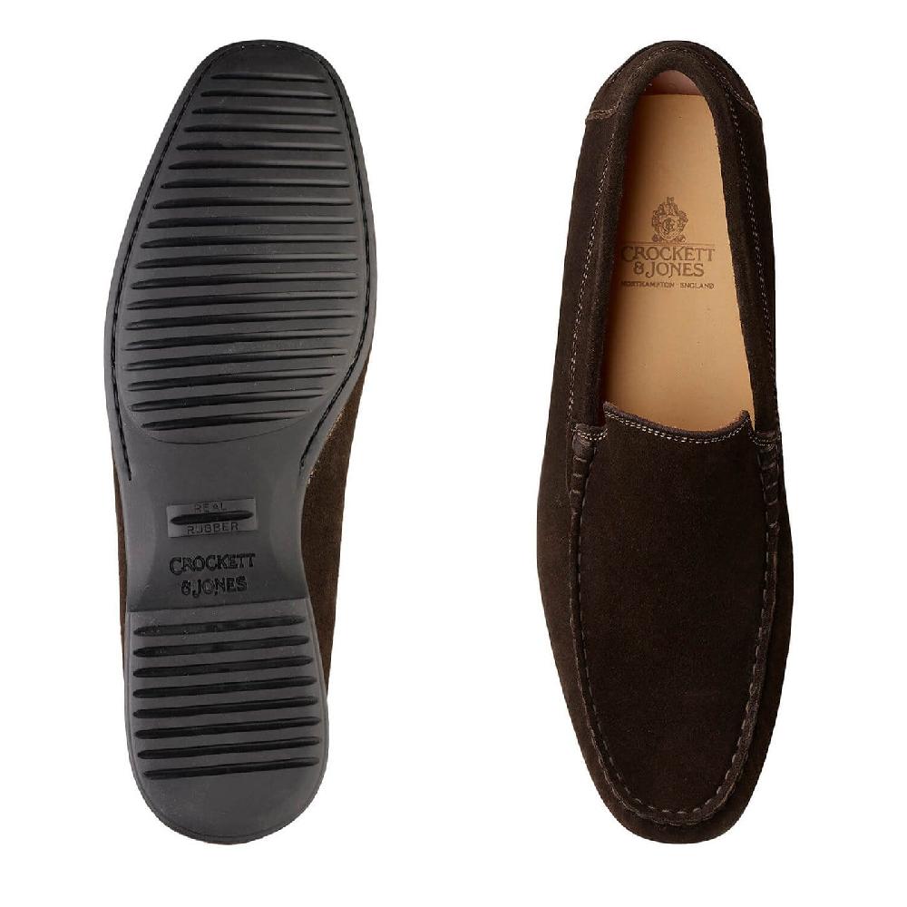 Crockett & Jones Roma Dark Brown Suede