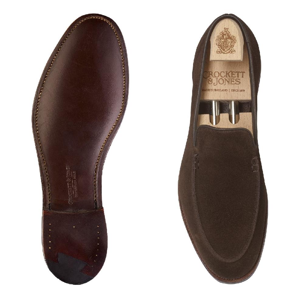 Crockett & Jones Salcombe Dark Brown Suede