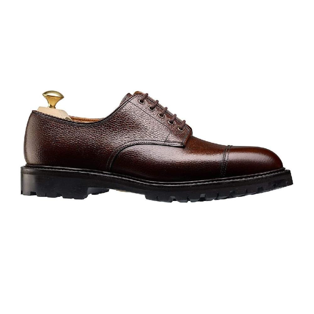 Crockett & Jones Sandhurst Dark Brown Scotch Grain