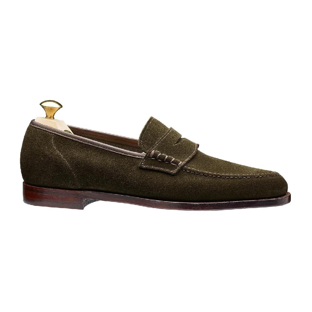 Crockett & Jones Seaton Earth Green Suede