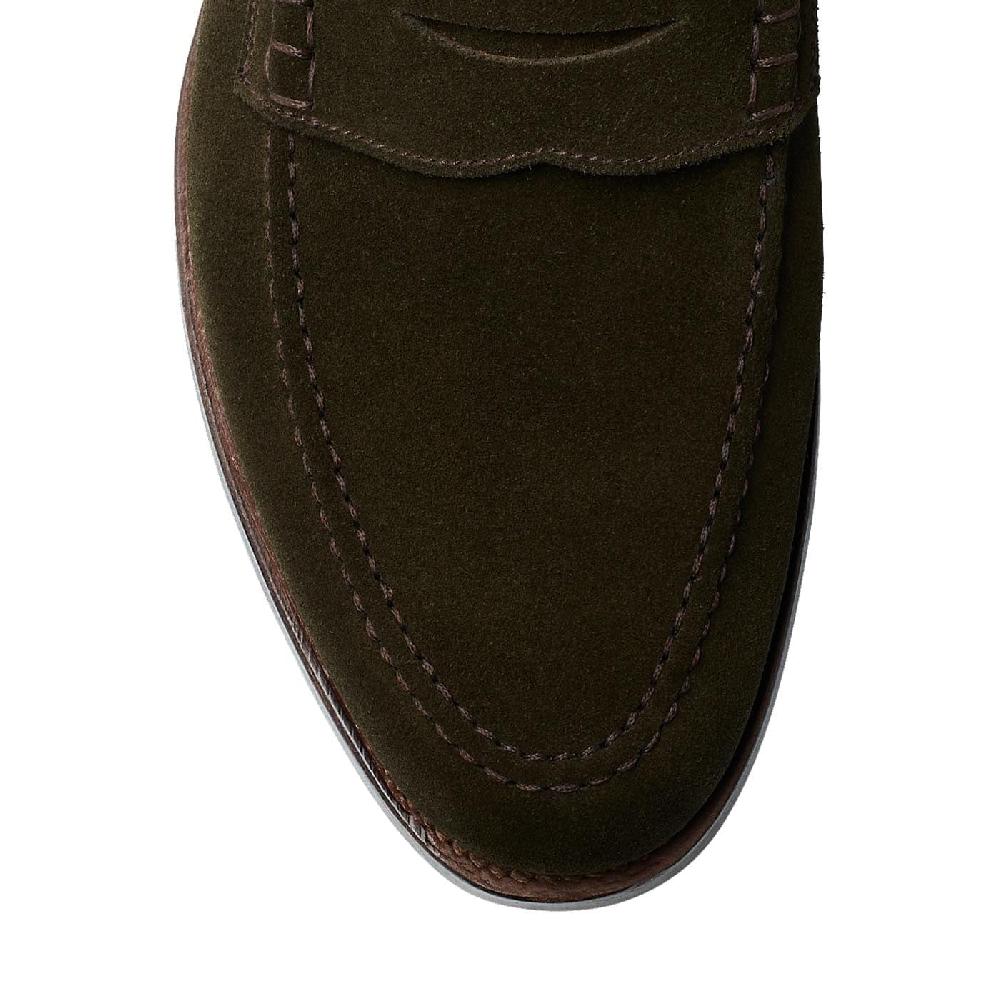 Crockett & Jones Seaton Earth Green Suede