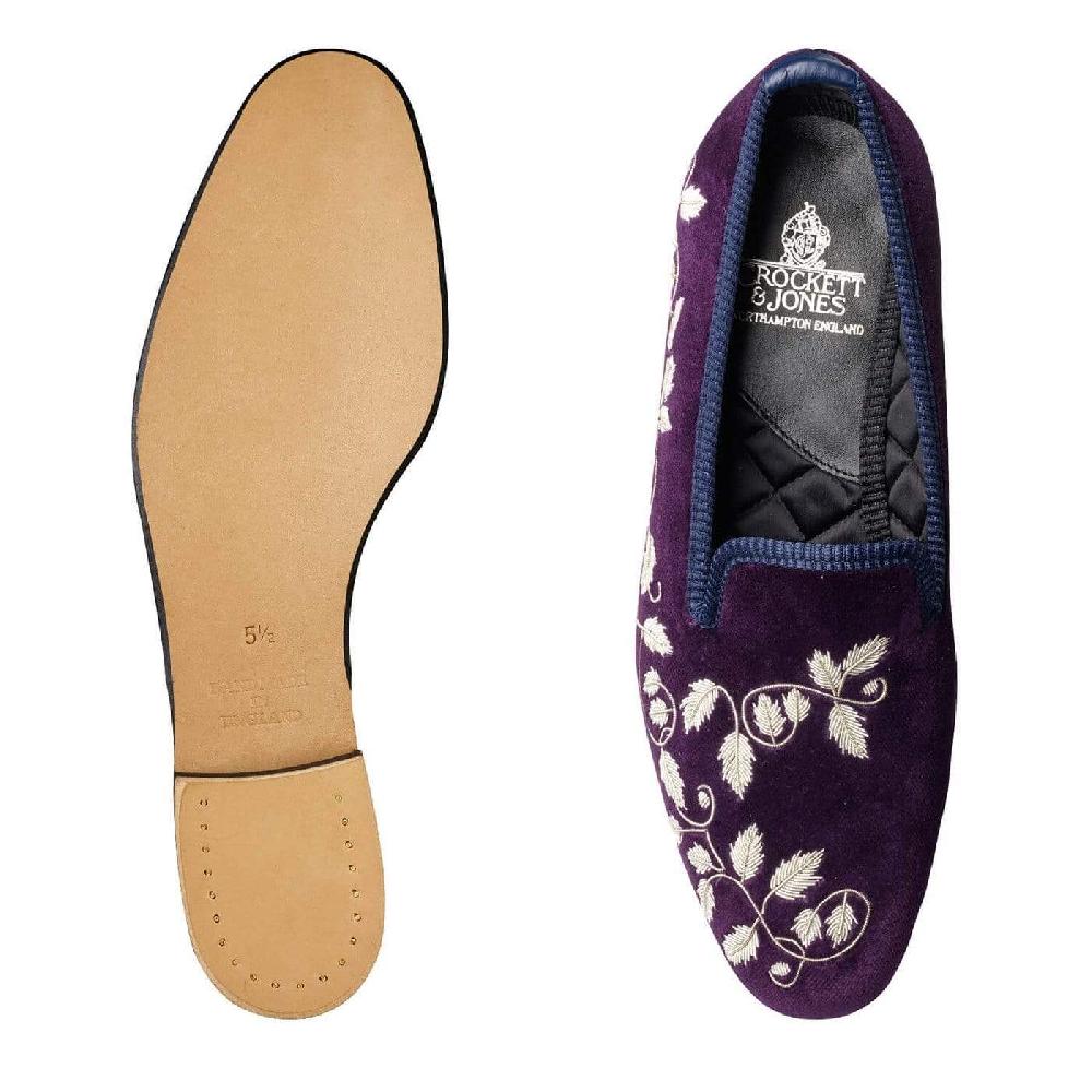 Crockett & Jones Silver Ivy Regal Velvet