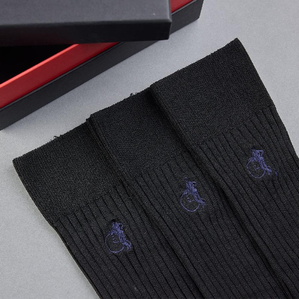 Crockett & Jones Simply Sartorial Socks Black