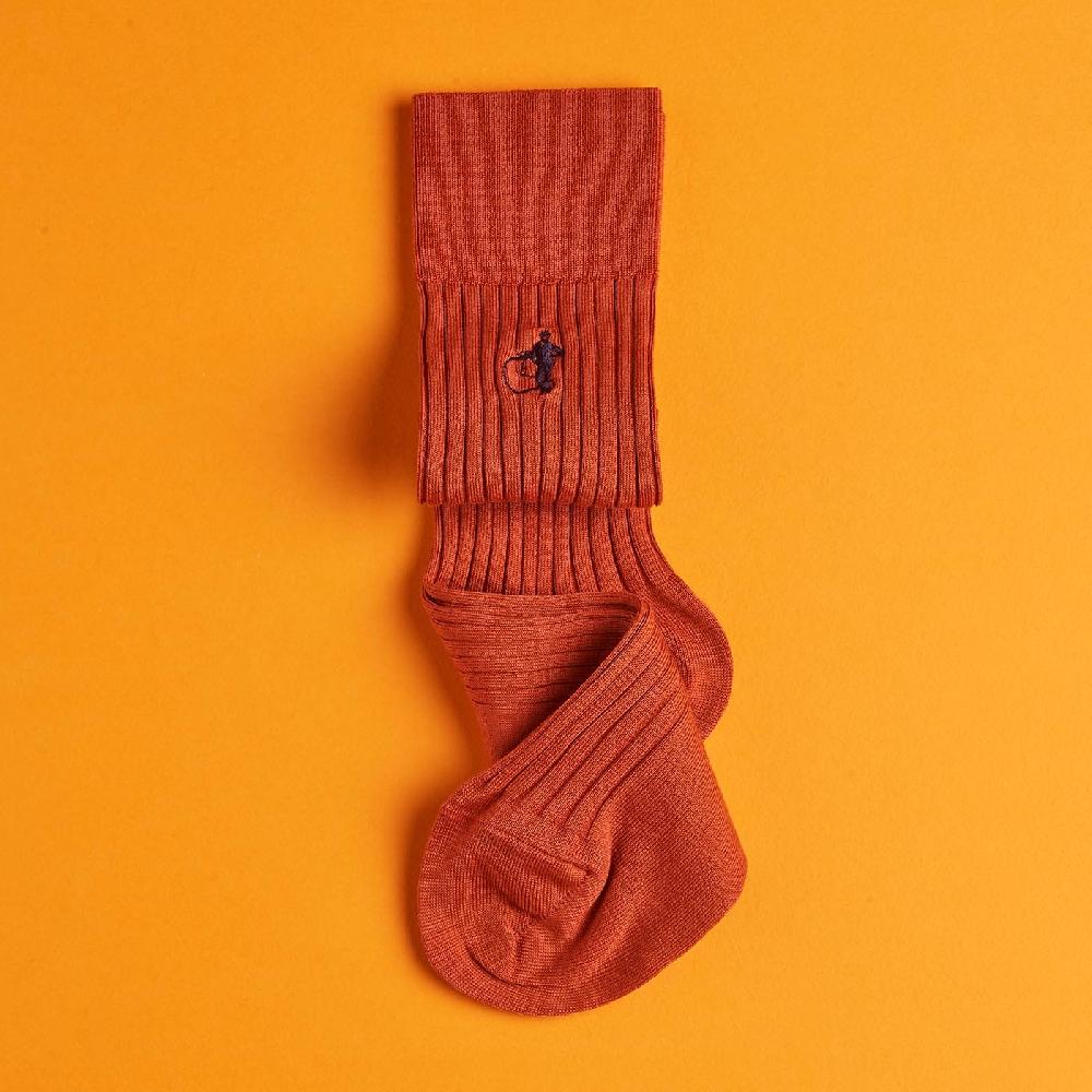 Crockett & Jones Simply Sartorial Socks Rust
