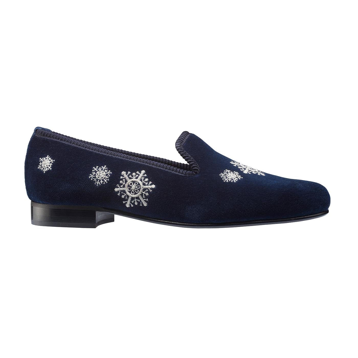 Crockett & Jones Snowflakes Navy Velvet