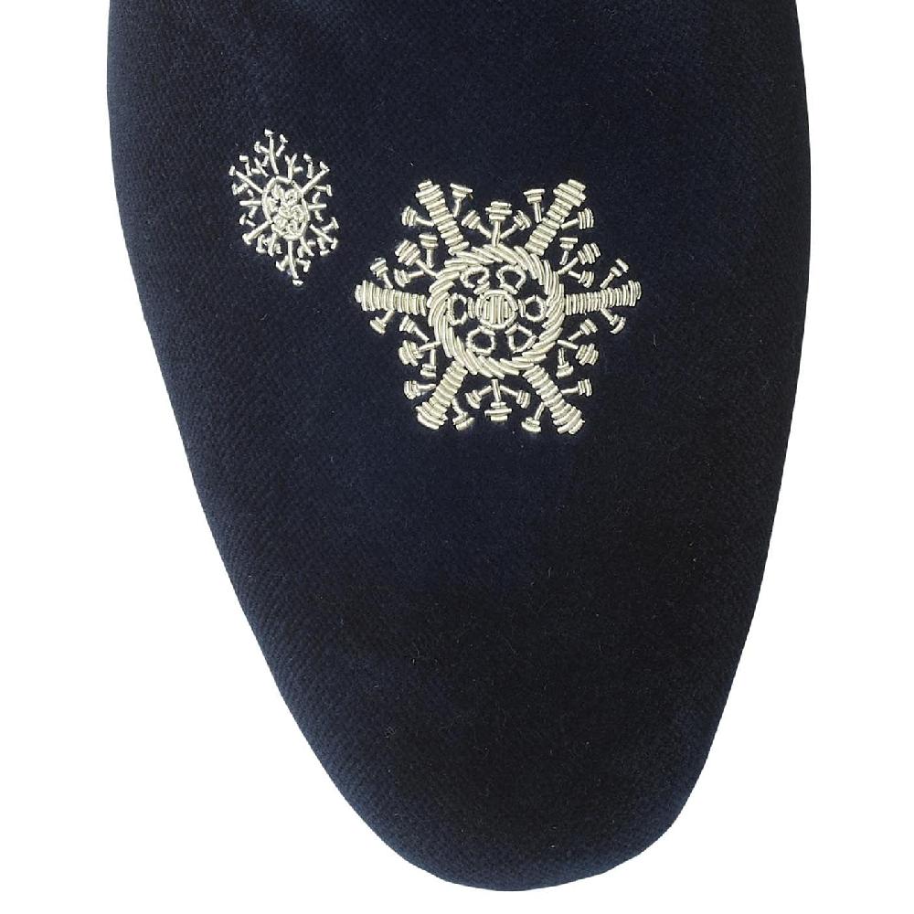 Crockett & Jones Snowflakes Navy Velvet