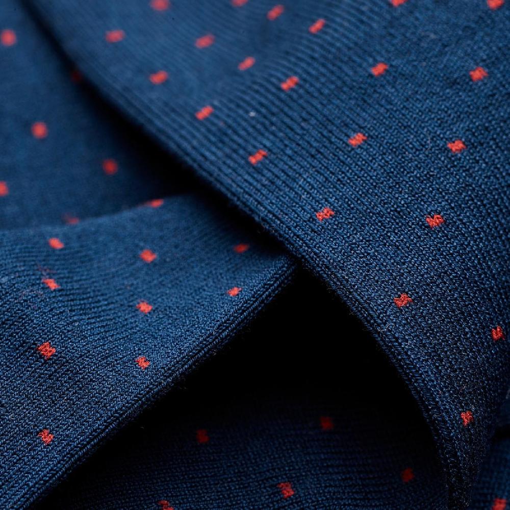 Crockett & Jones Spot Of Style Socks Navy