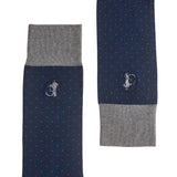 Crockett & Jones Spot Of Style Socks Navy