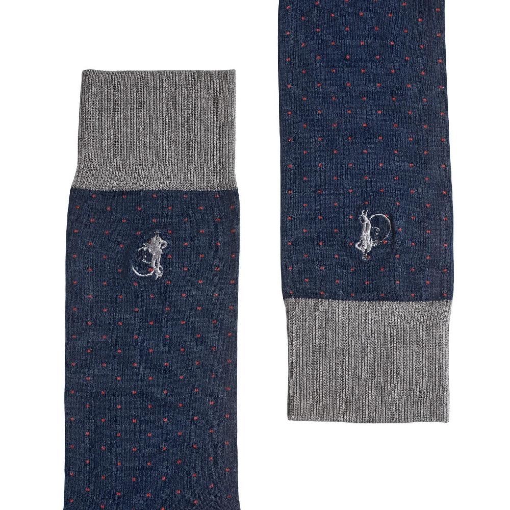 crockett & jones Spot Of Style Socks Navy