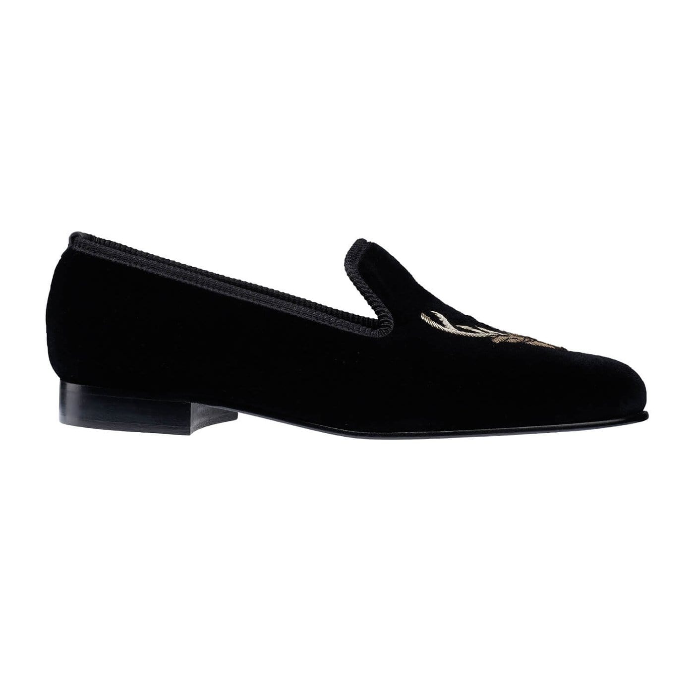 Crockett & Jones Stags Head Black Velvet