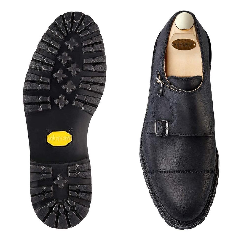 Crockett & Jones Tay 2 Black Rough-Out Suede