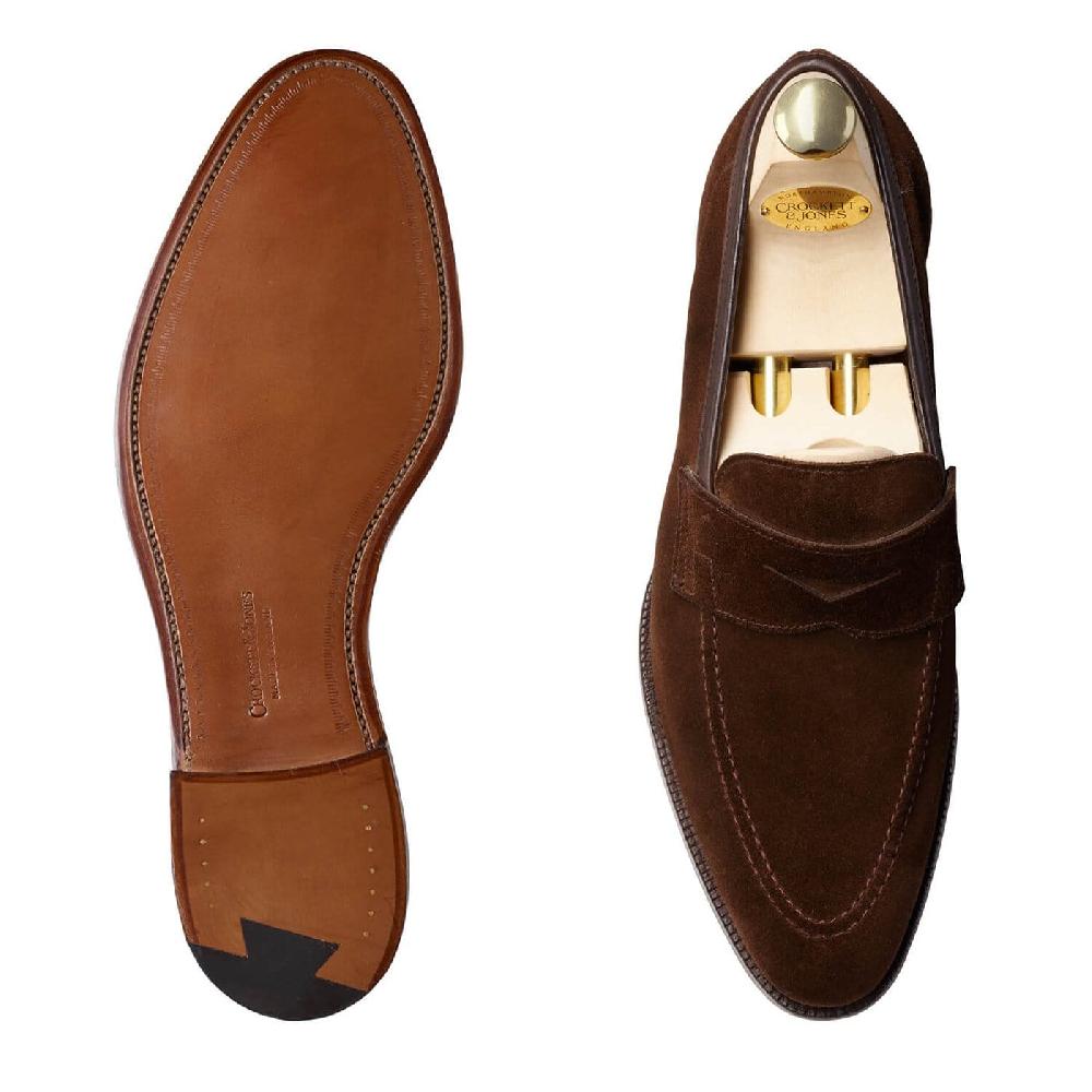 Crockett & Jones Teign Dark Brown Suede
