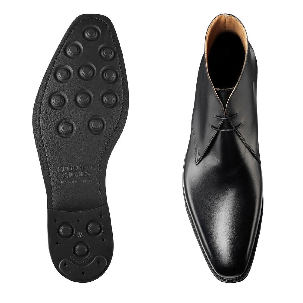 Crockett & Jones Tetbury Black Wax Calf