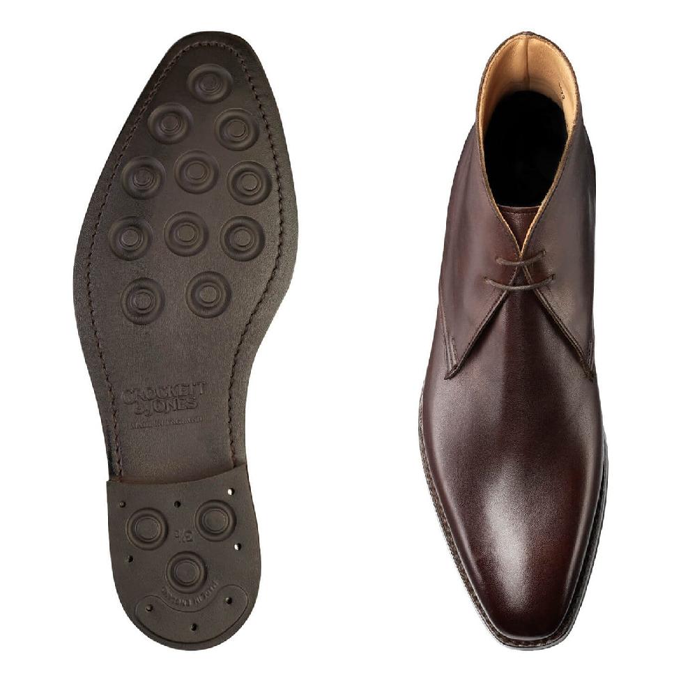 Crockett & Jones Tetbury Dark Brown Wax Calf