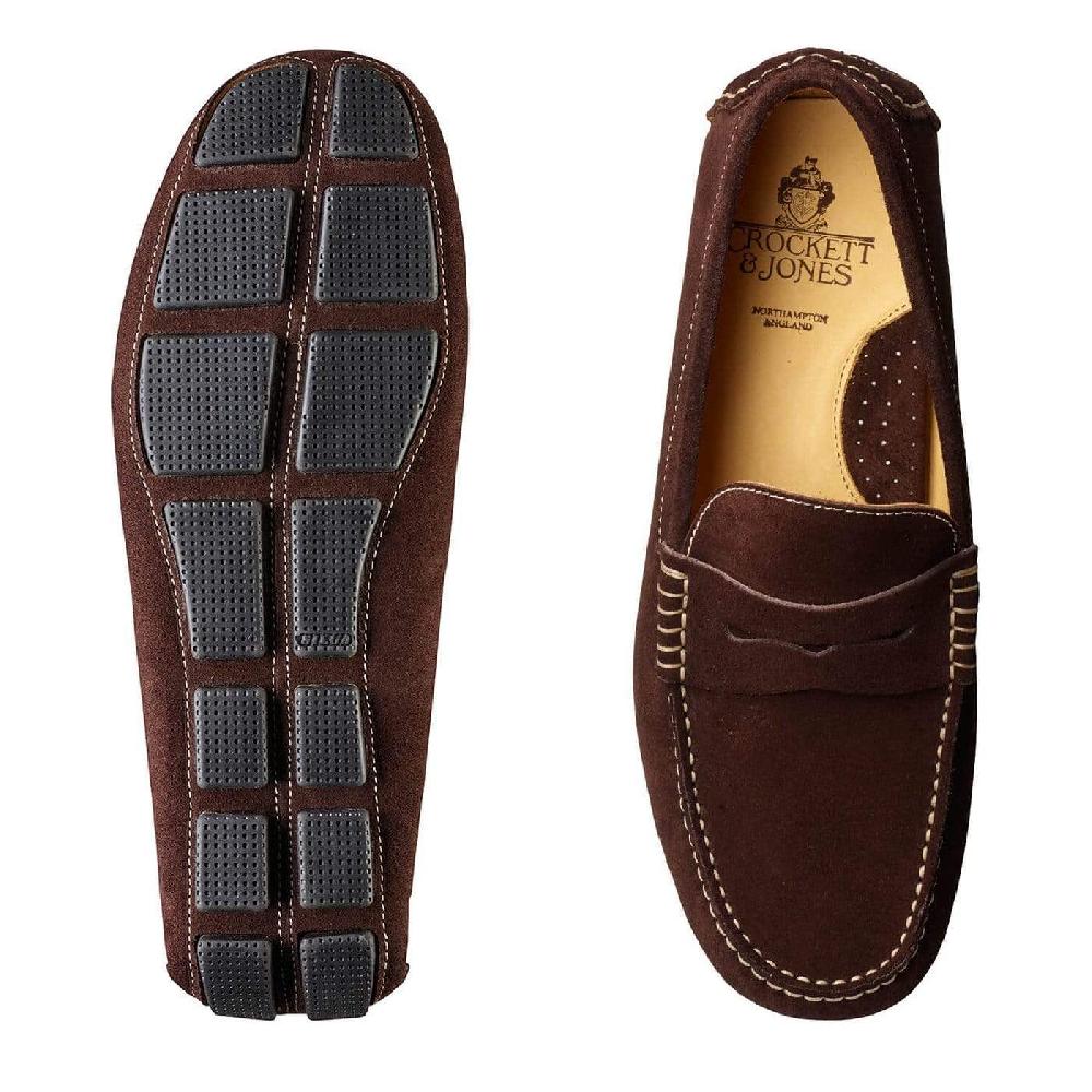 Crockett & Jones Torino Dark Brown Suede