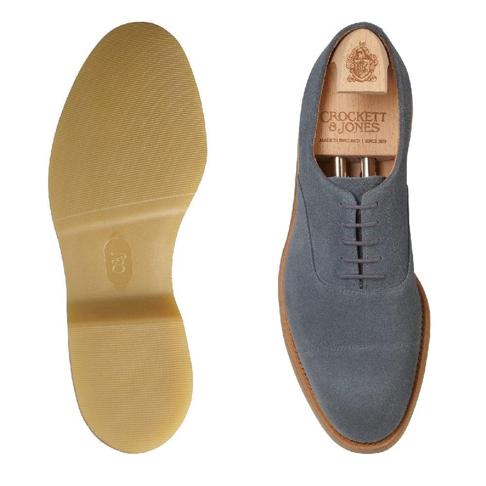 Crockett & Jones Tresco Pastel Blue Suede