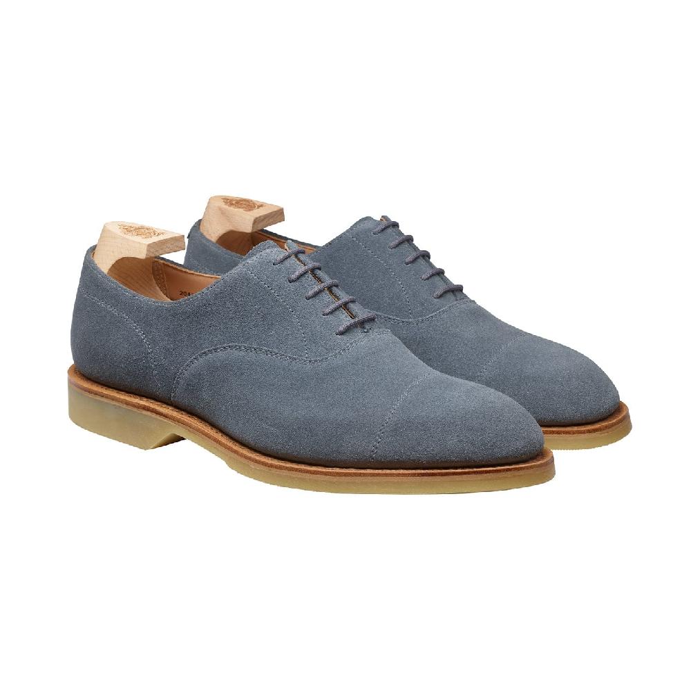 crockett & jones Tresco Pastel Blue Suede
