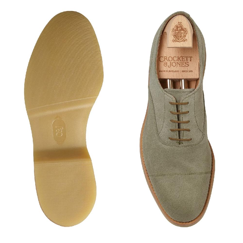 Crockett & Jones Tresco Pistachio Suede