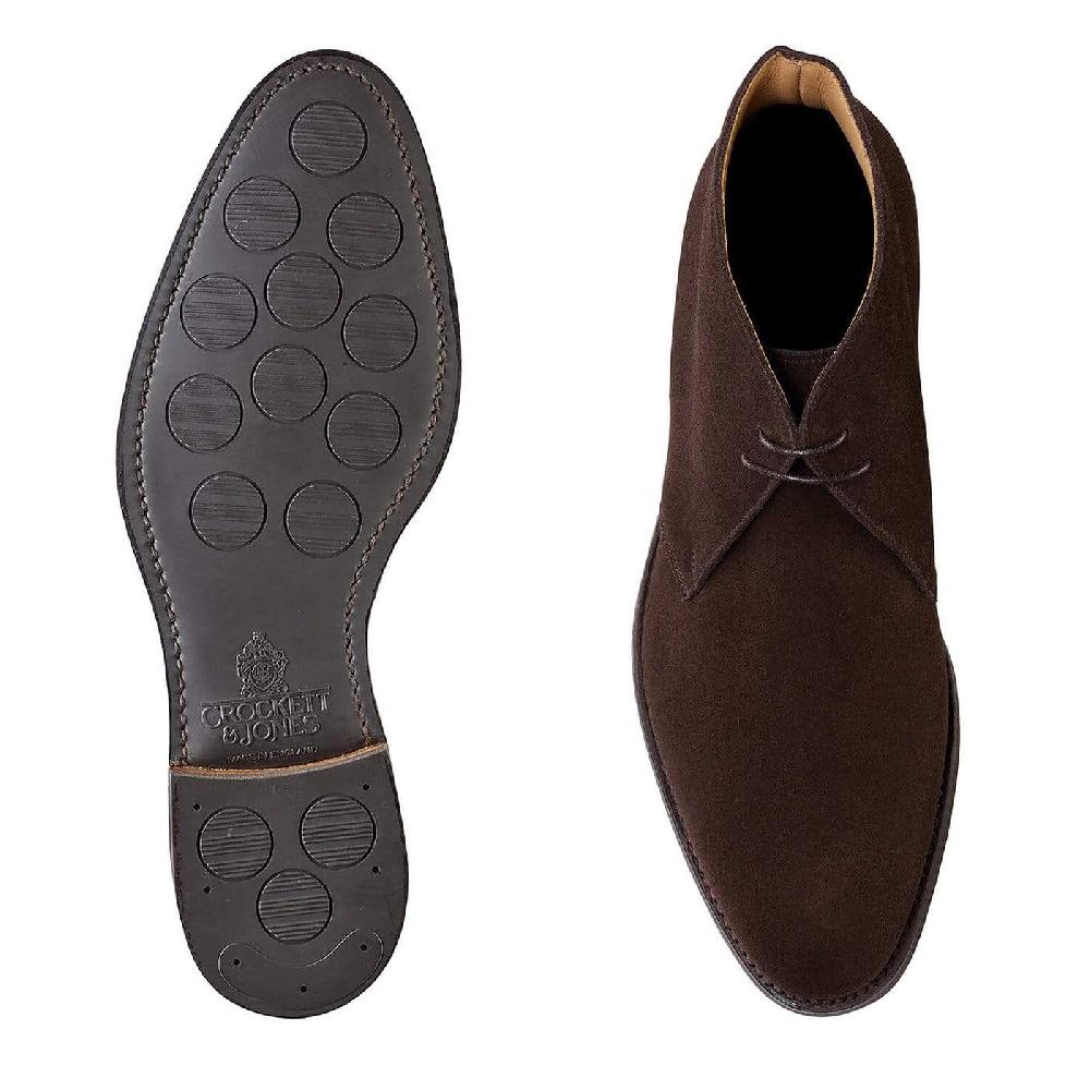 Crockett & Jones Upton Dark Oak Suede