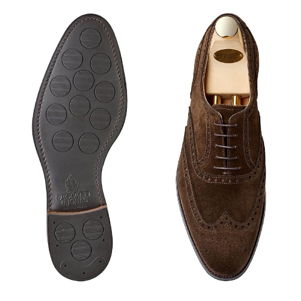 Crockett & Jones Westgate 2 Dark Brown Calf Suede