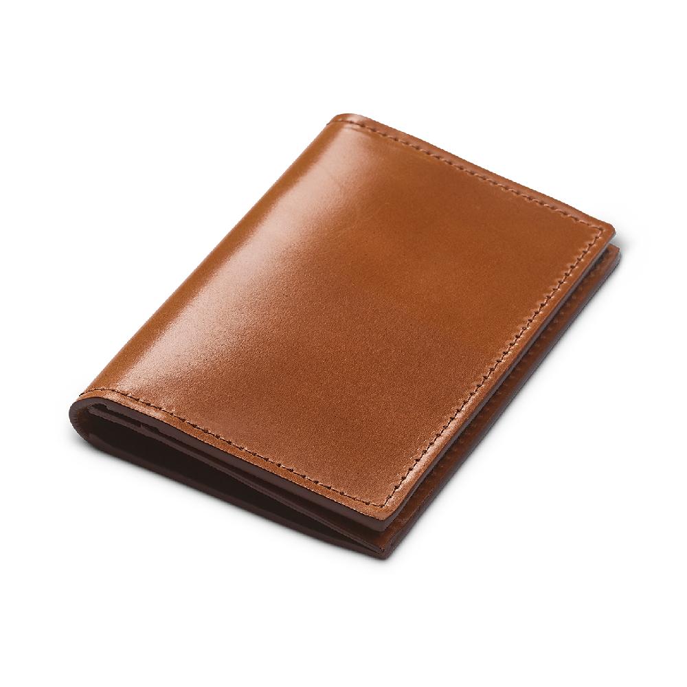Crockett & Jones Folded Card Case Cordovan Whisky Shell Cordovan
