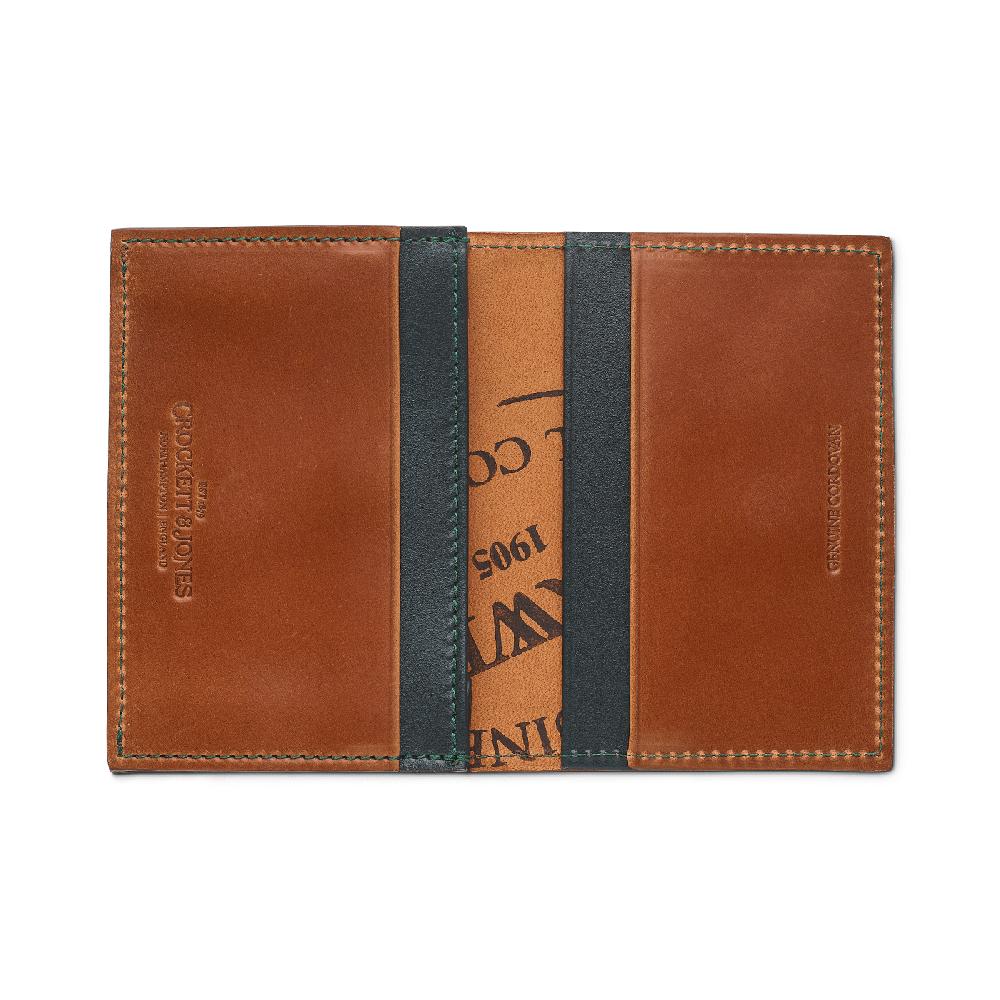 Crockett & Jones Folded Card Case Cordovan Whisky Shell Cordovan