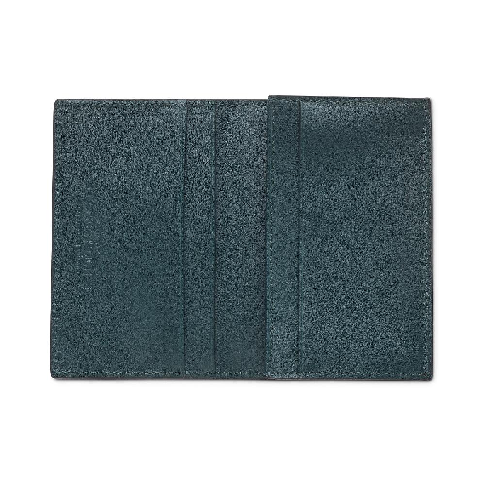 Crockett & Jones Folded Card Case Smooth Leather Black Calf