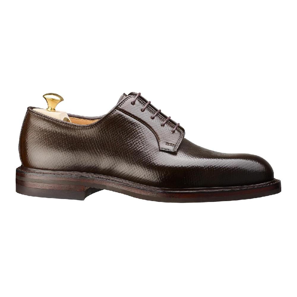 Crockett & Jones Lanark 5 Dark Brown Hatch Grain Cordovan
