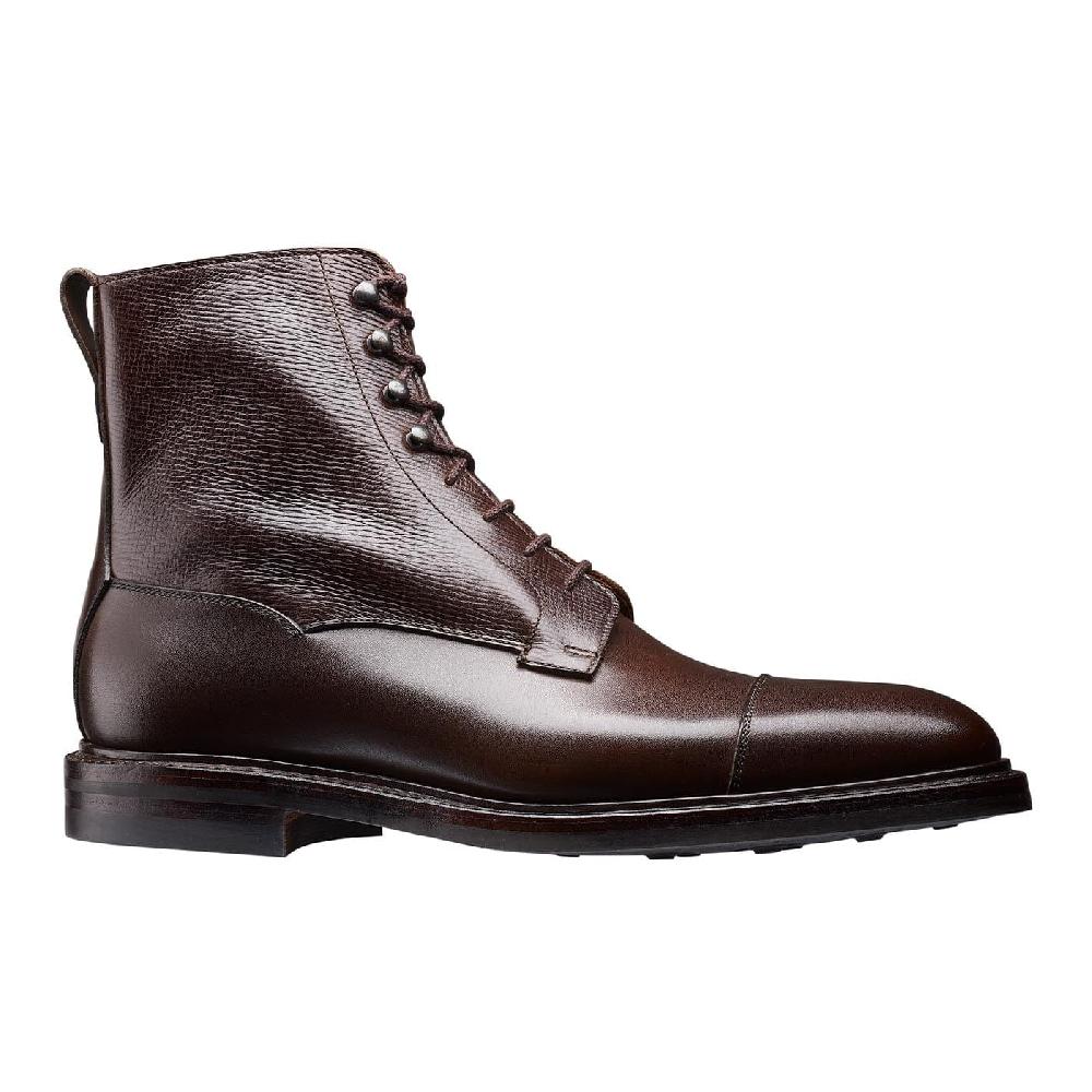 Crockett & Jones Perth Coffee Antique Calf & Dark Brown Willow Grain