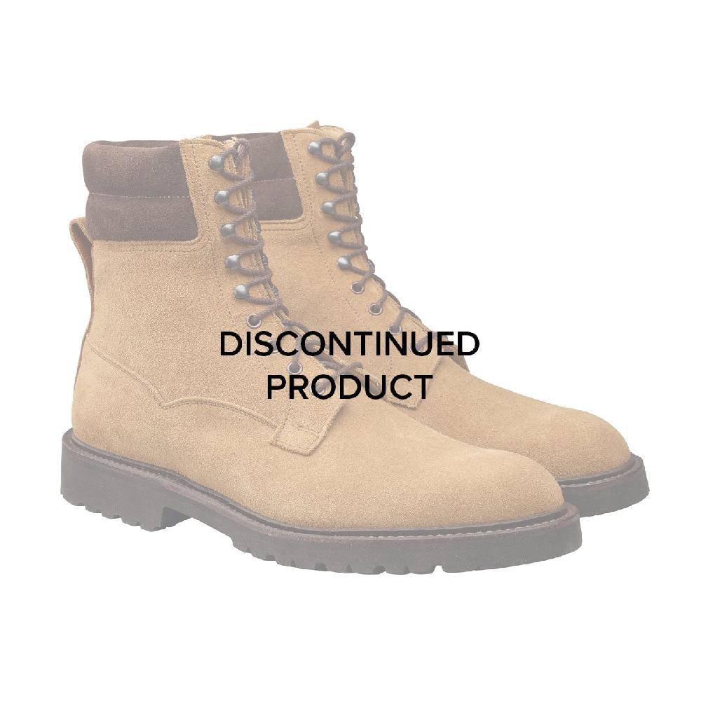 crockett & jones Ross Fawn Suede & Dark Brown Suede Collar