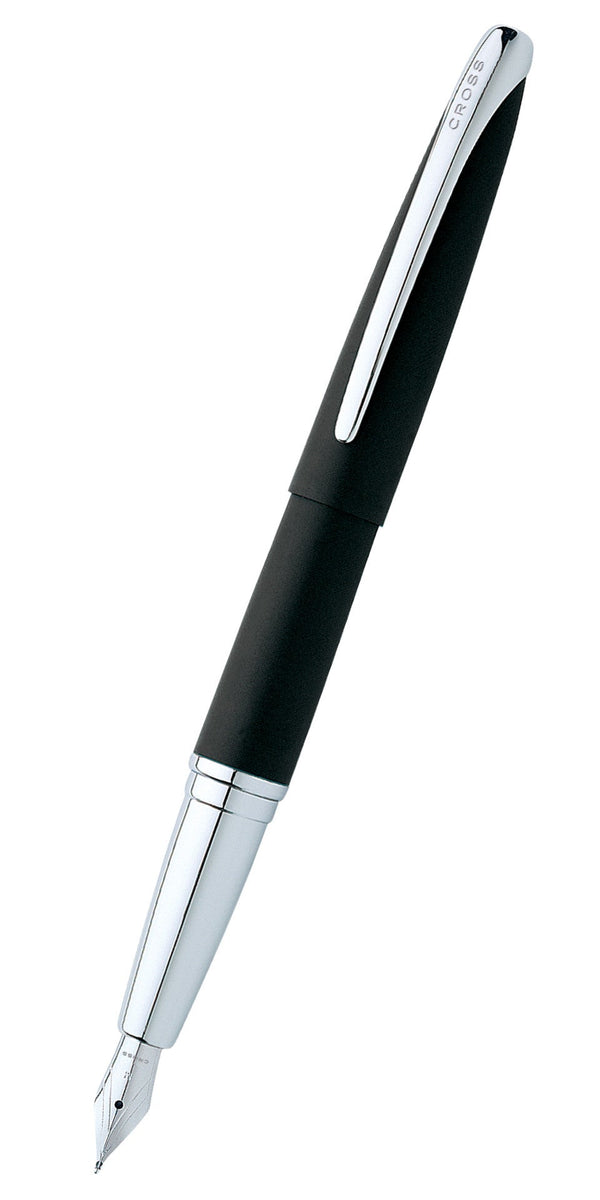 cross ATX® Basalt Black Stainless Steel Extra Fine Nib Fountain Pen