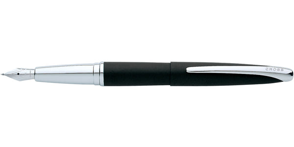 Cross ATX® Basalt Black Stainless Steel Medium Nib Fountain Pen