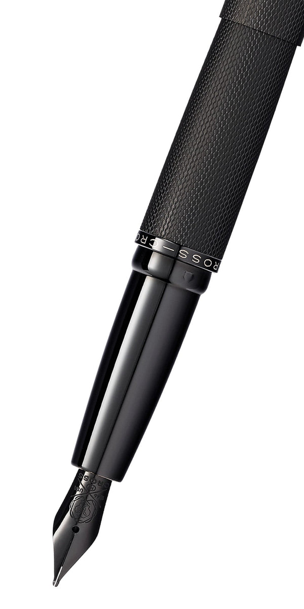 Cross ATX® Brushed Black Stainless Steel Fine Nib Fountain Pen