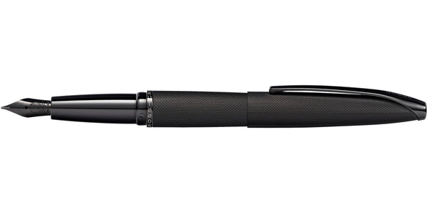 Cross ATX® Brushed Black Stainless Steel Medium Nib Fountain Pen